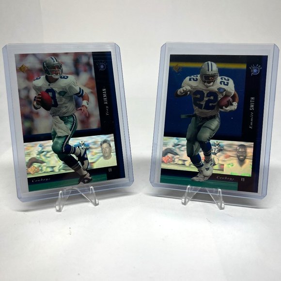 Troy Aikman and Emmitt Smith 1994 Upper Deck SP Holoview *2 Card Lot* - Picture 1 of 5
